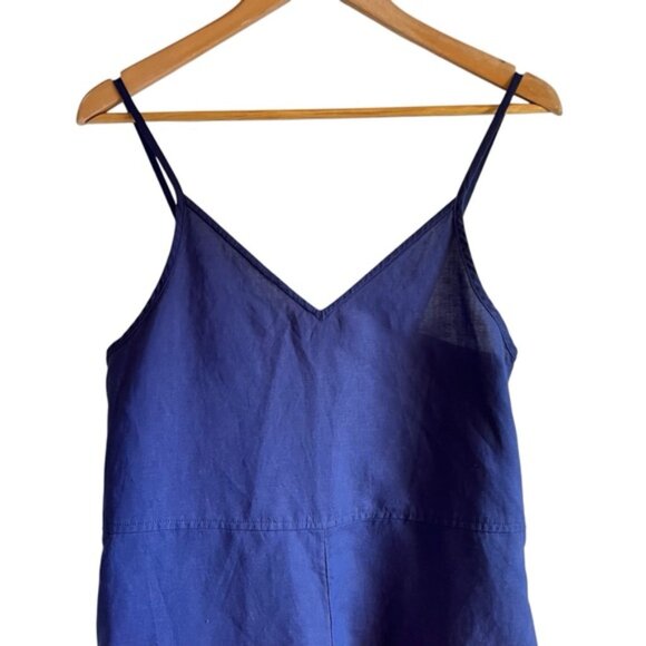 Uniqlo linen blend sleeveless wide leg cropped romper Sz XS excellent condition - Picture 4 of 15